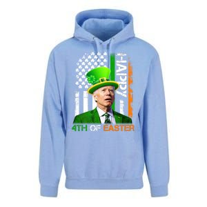 Happy 4th Of Easter Joe Biden St Patricks Day Leprechaun American Flag Unisex Surf Hoodie