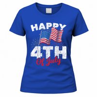 Happy 4th Of July Patriotic American US Flag 4th Of July Women's T-Shirt