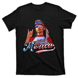 Happy 4th Of July Merica Funny Joe American Flag T-Shirt