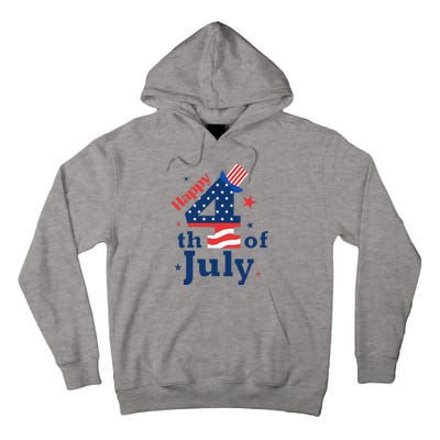 Happy 4th Of July Patriotic American Us Flag Tall Hoodie