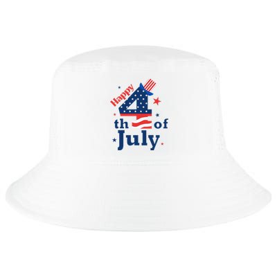 Happy 4th Of July Patriotic American Us Flag Cool Comfort Performance Bucket Hat