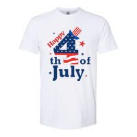 Happy 4th Of July Patriotic American Us Flag Softstyle CVC T-Shirt