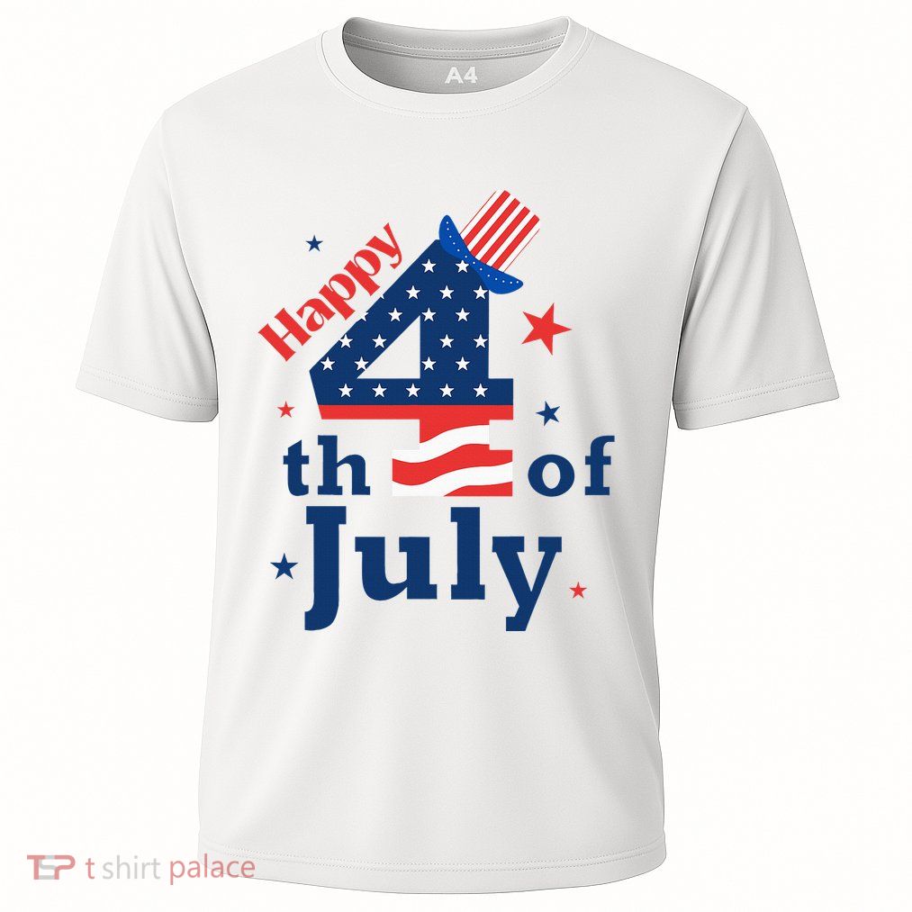 Happy 4th Of July Patriotic American Us Flag Performance Shirt