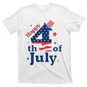 Happy 4th Of July Patriotic American Us Flag T-Shirt