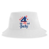 Happy 4th Of July Patriotic American Us Flag Sustainable Bucket Hat