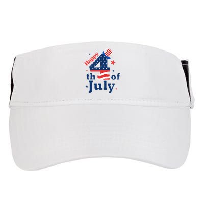 Happy 4th Of July Patriotic American Us Flag Adult Drive Performance Visor