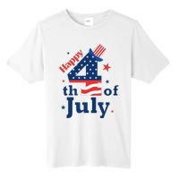 Happy 4th Of July Patriotic American Us Flag Tall Fusion ChromaSoft Performance T-Shirt