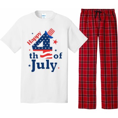 Happy 4th Of July Patriotic American Us Flag Pajama Set