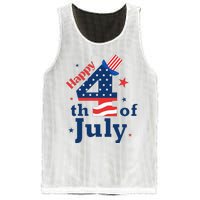 Happy 4th Of July Patriotic American Us Flag Mesh Reversible Basketball Jersey Tank