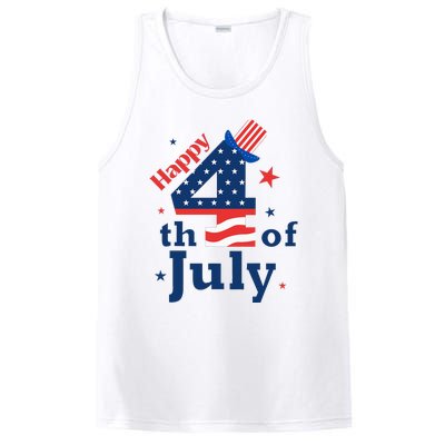 Happy 4th Of July Patriotic American Us Flag PosiCharge Competitor Tank