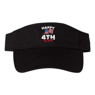 Happy 4th Of July Patriotic American US Flag 4th Of July Visor