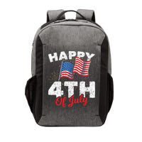 Happy 4th Of July Patriotic American US Flag 4th Of July Vector Backpack