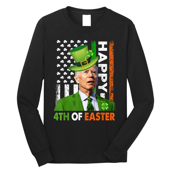 Happy 4th Of Easter Joe Biden St Patricks Day Long Sleeve Shirt