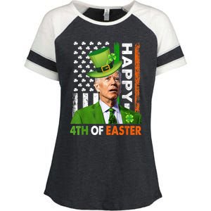 Happy 4th Of Easter Joe Biden St Patricks Day Enza Ladies Jersey Colorblock Tee