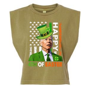 Happy 4th Of Easter Joe Biden St Patricks Day Garment-Dyed Women's Muscle Tee