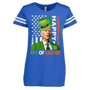 Happy 4th Of Easter Joe Biden St Patricks Day Enza Ladies Jersey Football T-Shirt