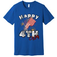 Happy 4th Of July Patriotic American Independence Day Premium T-Shirt