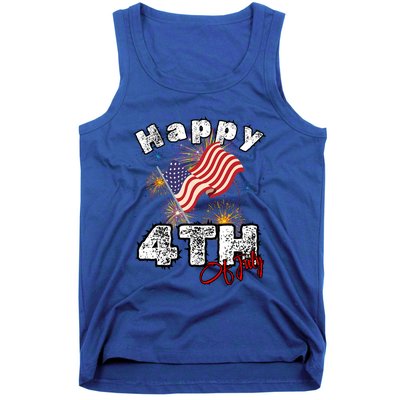 Happy 4th Of July Patriotic American Independence Day Tank Top