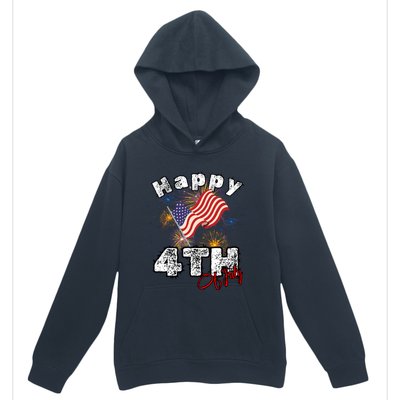 Happy 4th Of July Patriotic American Independence Day Urban Pullover Hoodie