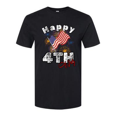 Happy 4th Of July Patriotic American Independence Day Softstyle CVC T-Shirt