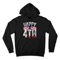 Happy 4th Of July American Flag Usa Patriotic Hoodie