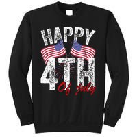 Happy 4th Of July American Flag Usa Patriotic Sweatshirt