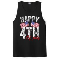 Happy 4th Of July American Flag Usa Patriotic PosiCharge Competitor Tank