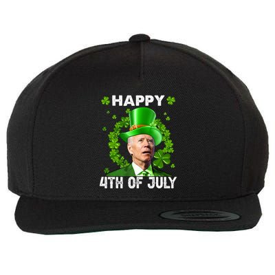 Happy 4th Of July Joe Biden St Patrick's Day Wool Snapback Cap