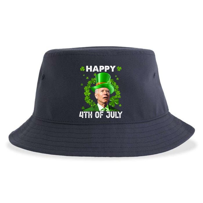 Happy 4th Of July Joe Biden St Patrick's Day Sustainable Bucket Hat