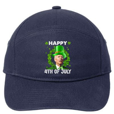 Happy 4th Of July Joe Biden St Patrick's Day 7-Panel Snapback Hat