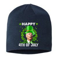 Happy 4th Of July Joe Biden St Patrick's Day Sustainable Beanie