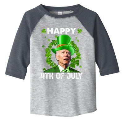 Happy 4th Of July Joe Biden St Patrick's Day Toddler Fine Jersey T-Shirt