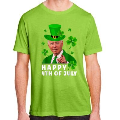 Happy 4th Of July Anti Joe Biden Shamrock St Patricks Day Adult ChromaSoft Performance T-Shirt