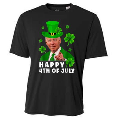 Happy 4th Of July Anti Joe Biden Shamrock St Patricks Day Cooling Performance Crew T-Shirt