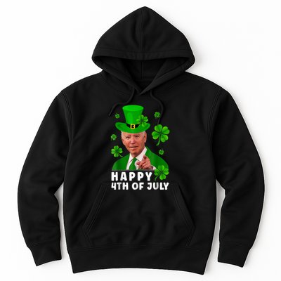 Happy 4th Of July Anti Joe Biden Shamrock St Patricks Day Hoodie