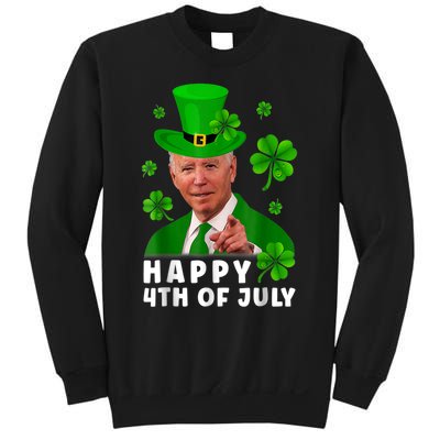 Happy 4th Of July Anti Joe Biden Shamrock St Patricks Day Sweatshirt