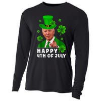 Happy 4th Of July Anti Joe Biden Shamrock St Patricks Day Cooling Performance Long Sleeve Crew