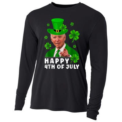 Happy 4th Of July Anti Joe Biden Shamrock St Patricks Day Cooling Performance Long Sleeve Crew