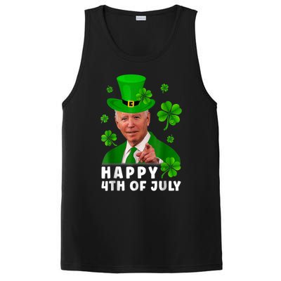 Happy 4th Of July Anti Joe Biden Shamrock St Patricks Day PosiCharge Competitor Tank