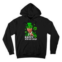 Happy 4th Of July Anti Joe Biden Shamrock St Patricks Day Tall Hoodie