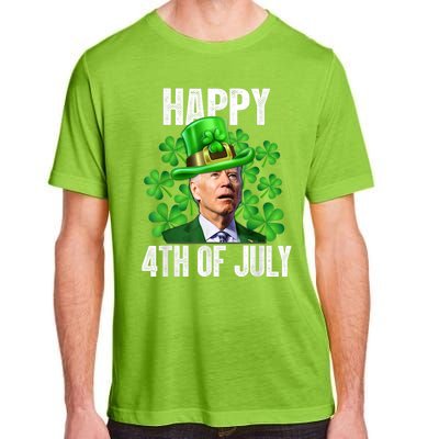 Happy 4th Of July Confused Funny Joe Biden St Patricks Day Adult ChromaSoft Performance T-Shirt