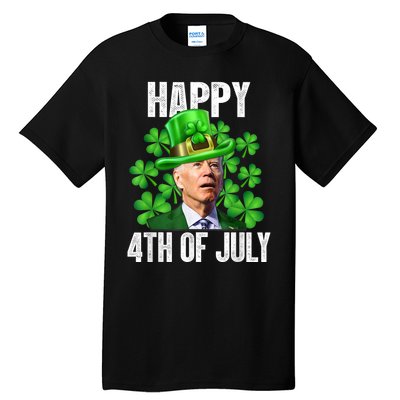 Happy 4th Of July Confused Funny Joe Biden St Patricks Day Tall T-Shirt