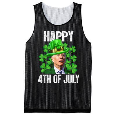 Happy 4th Of July Confused Funny Joe Biden St Patricks Day Mesh Reversible Basketball Jersey Tank