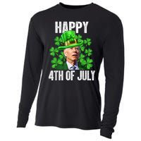 Happy 4th Of July Confused Funny Joe Biden St Patricks Day Cooling Performance Long Sleeve Crew