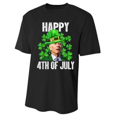 Happy 4th Of July Confused Funny Joe Biden St Patricks Day Performance Sprint T-Shirt