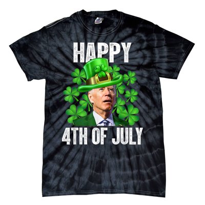 Happy 4th Of July Confused Funny Joe Biden St Patricks Day Tie-Dye T-Shirt