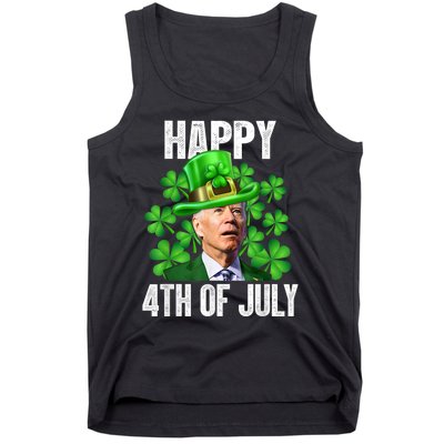 Happy 4th Of July Confused Funny Joe Biden St Patricks Day Tank Top