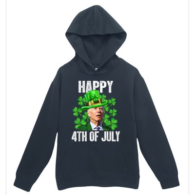 Happy 4th Of July Confused Funny Joe Biden St Patricks Day Urban Pullover Hoodie