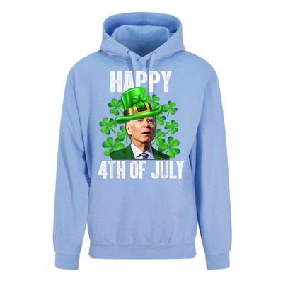 Happy 4th Of July Confused Funny Joe Biden St Patricks Day Unisex Surf Hoodie