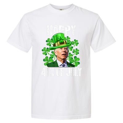 Happy 4th Of July Confused Funny Joe Biden St Patricks Day Garment-Dyed Heavyweight T-Shirt